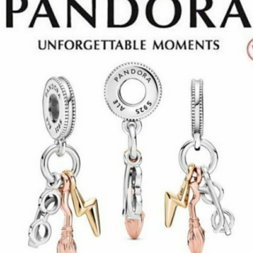 PANDORA HP glasses nimbus 2000 lightening bolt charm